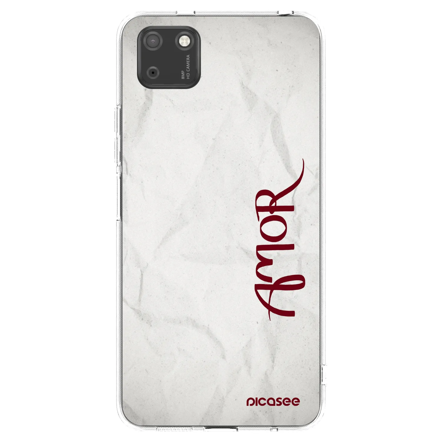 Picasee átlátszó szilikon tok az alábbi mobiltelefonokra Huawei Y5P - Amor