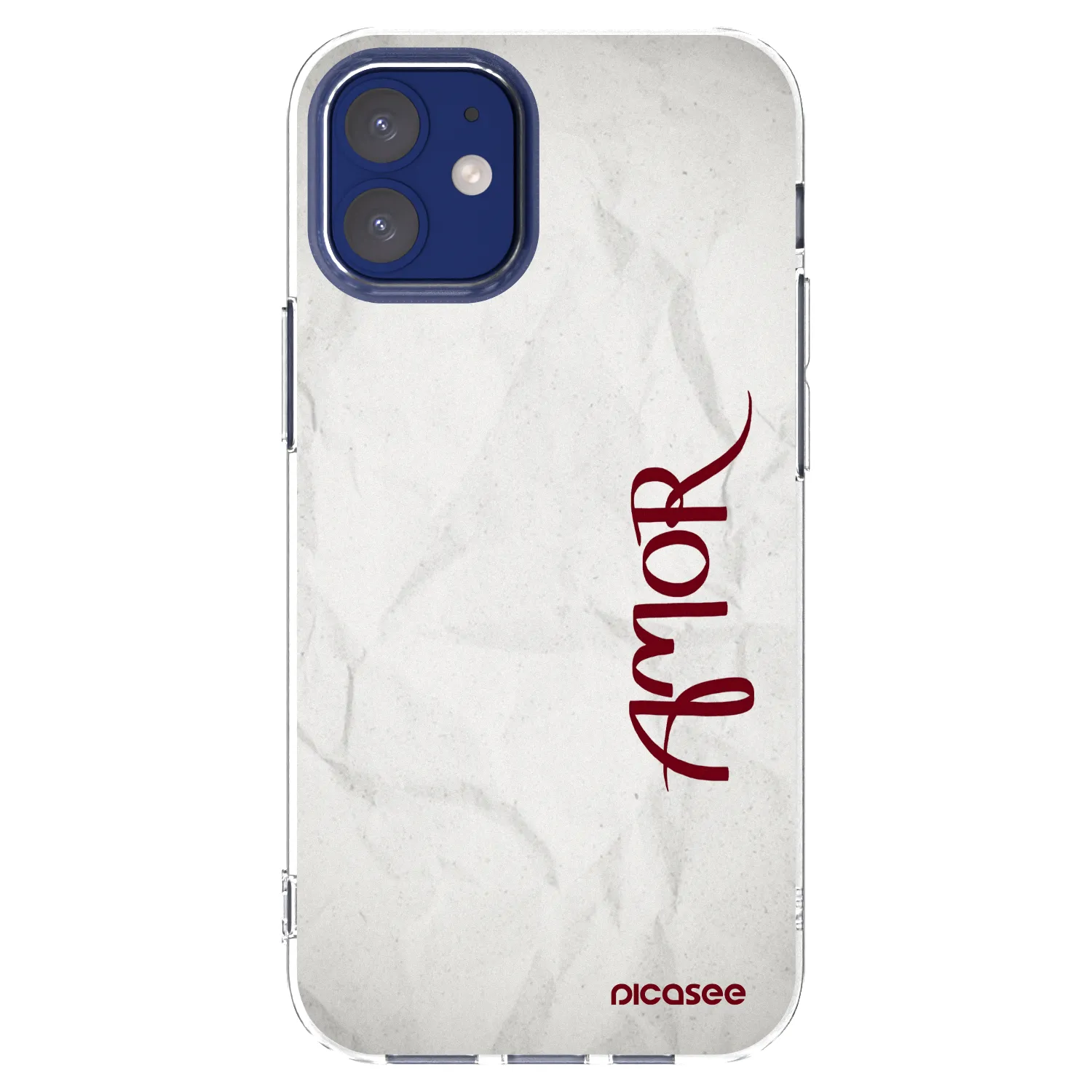 Picasee átlátszó szilikon tok az alábbi mobiltelefonokra Apple iPhone 12 mini - Amor
