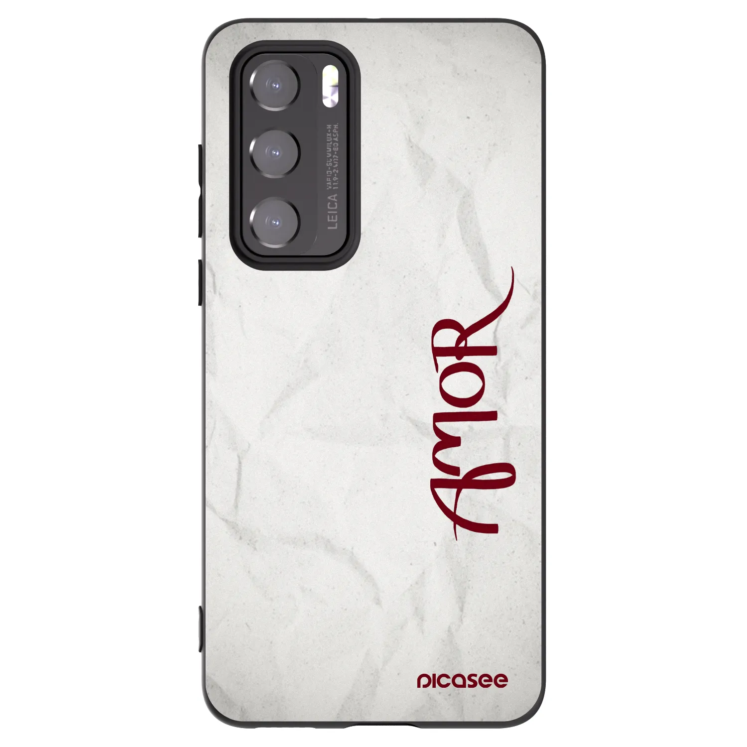 Picasee fekete szilikon tok az alábbi mobiltelefonokra Huawei P40 - Amor
