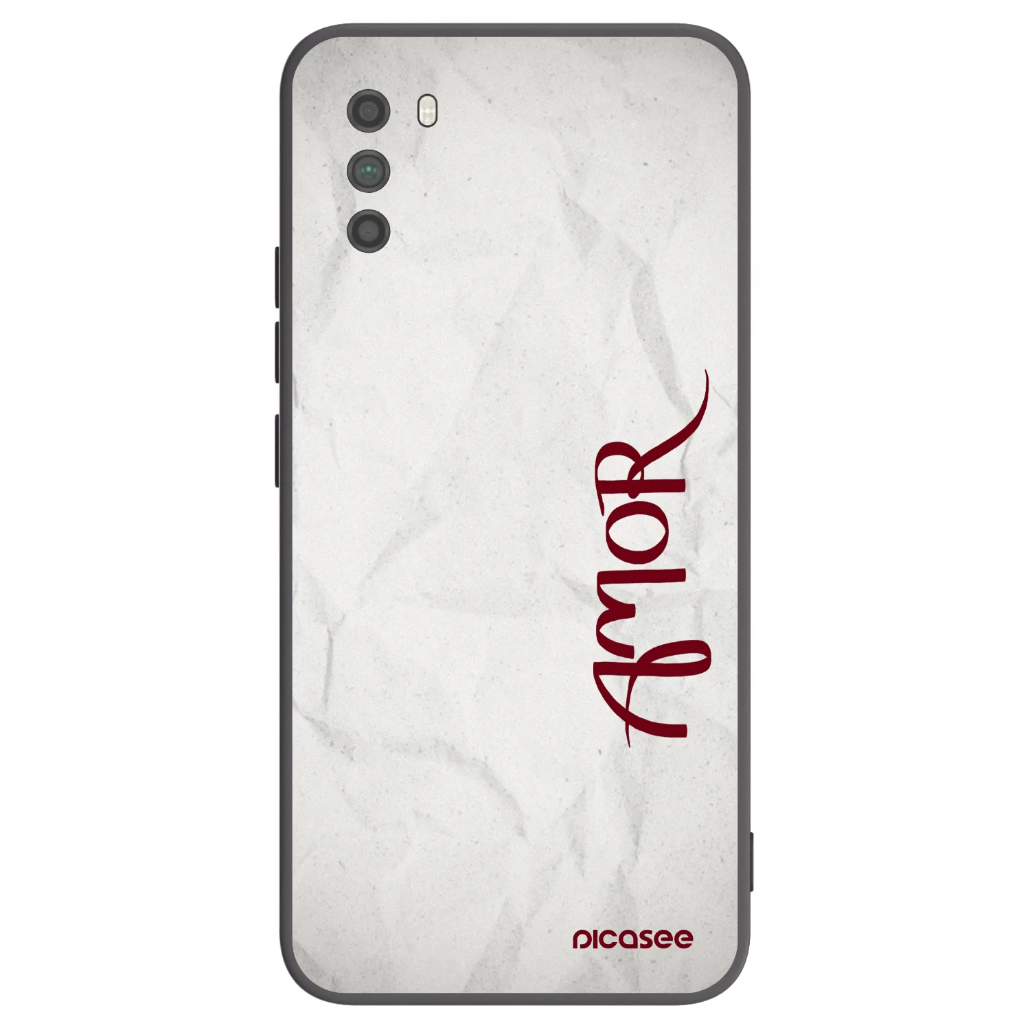 Picasee fekete szilikon tok az alábbi mobiltelefonokra Xiaomi Poco M3 - Amor