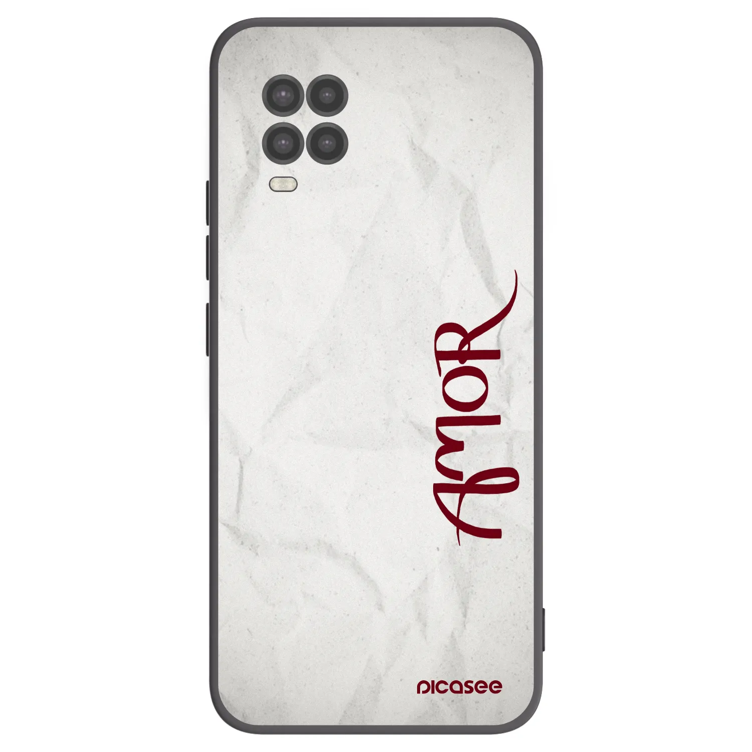 Picasee fekete szilikon tok az alábbi mobiltelefonokra Xiaomi Mi 10 Lite - Amor