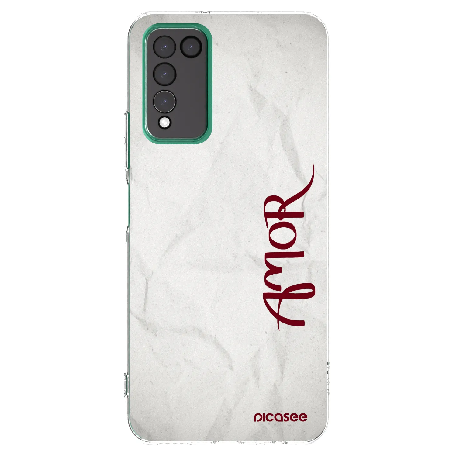 Picasee átlátszó szilikon tok az alábbi mobiltelefonokra Honor 10X Lite - Amor