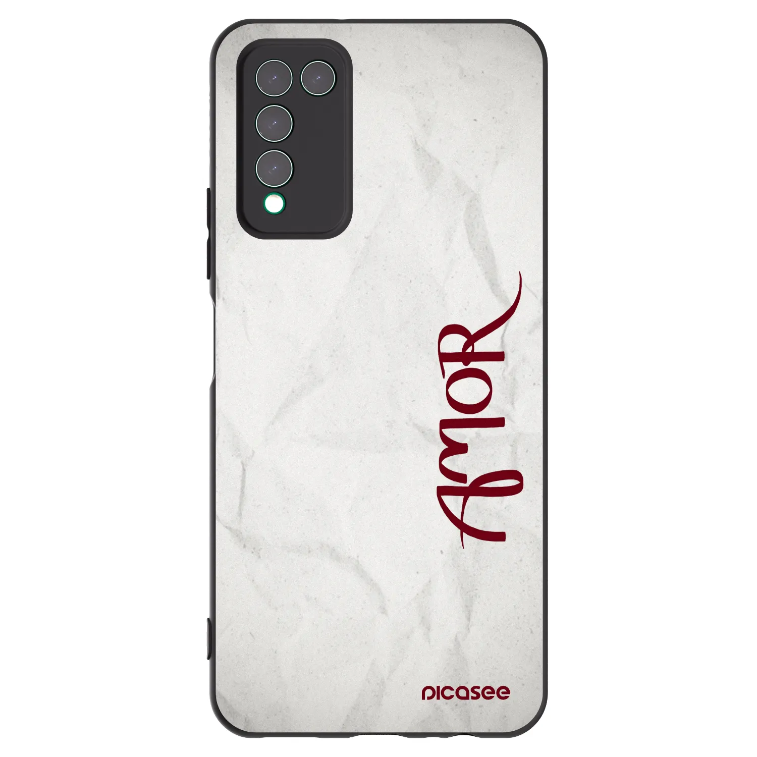 Picasee fekete szilikon tok az alábbi mobiltelefonokra Honor 10X Lite - Amor