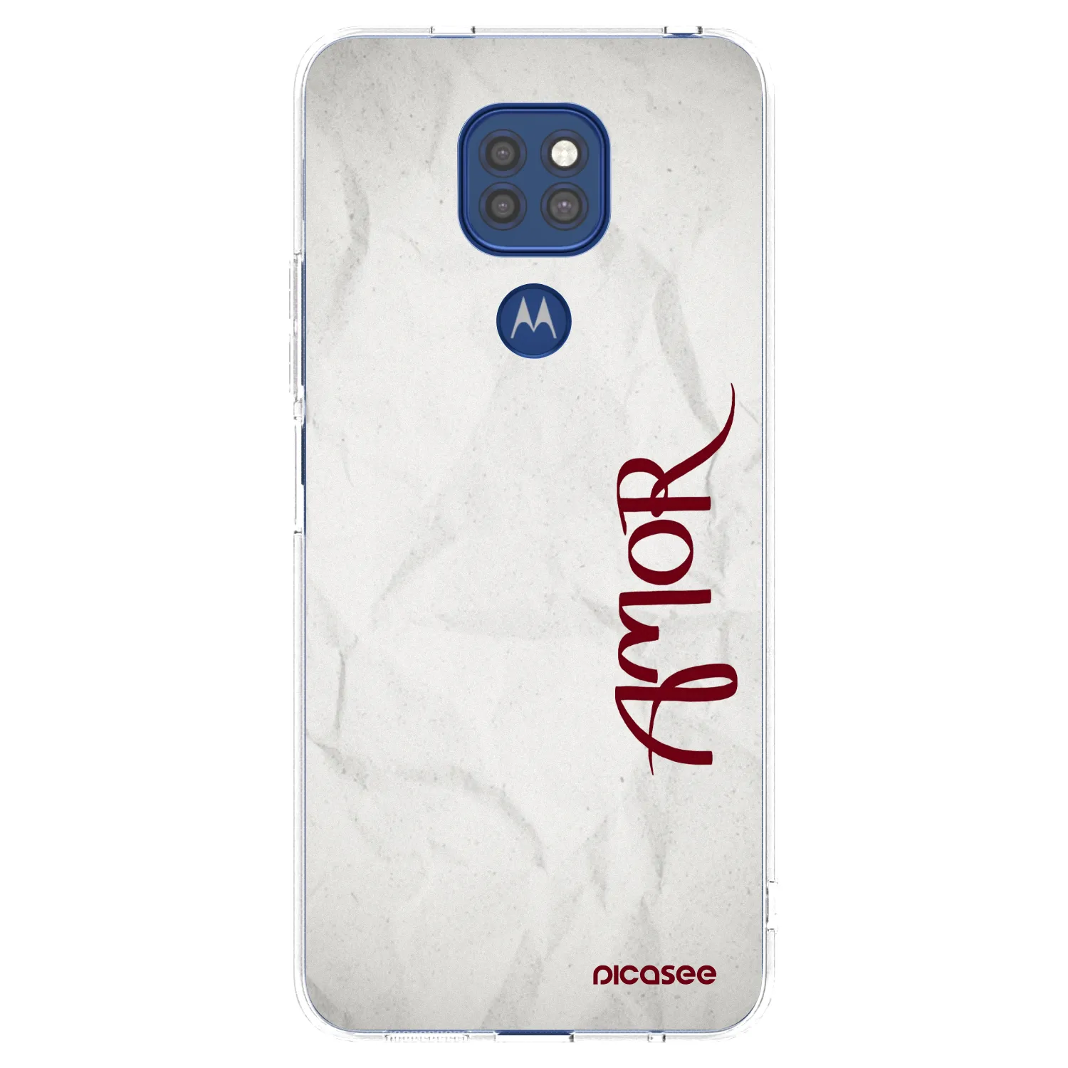 Picasee átlátszó szilikon tok az alábbi mobiltelefonokra Motorola Moto G9 Play - Amor