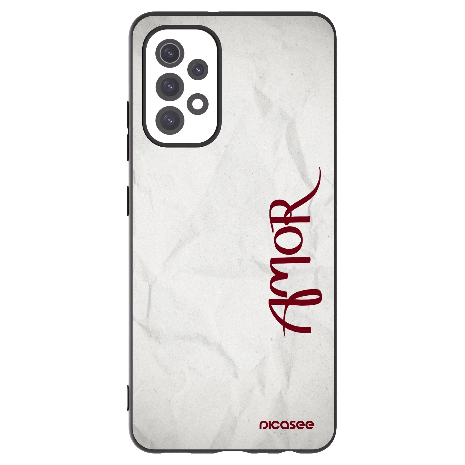 Picasee fekete szilikon tok az alábbi mobiltelefonokra Samsung Galaxy A32 5G A326B - Amor