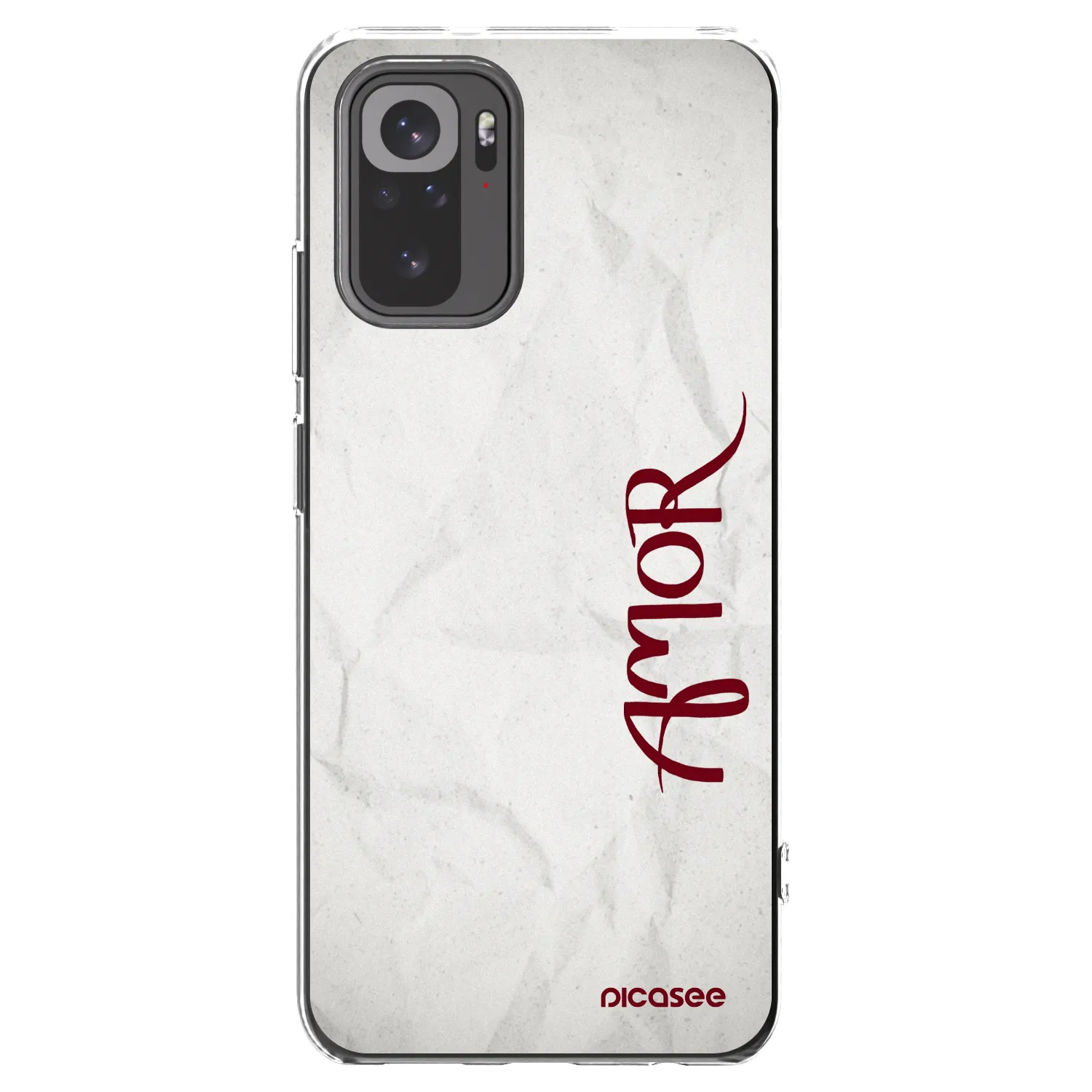 Picasee átlátszó szilikon tok az alábbi mobiltelefonokra Xiaomi Redmi Note 10S - Amor