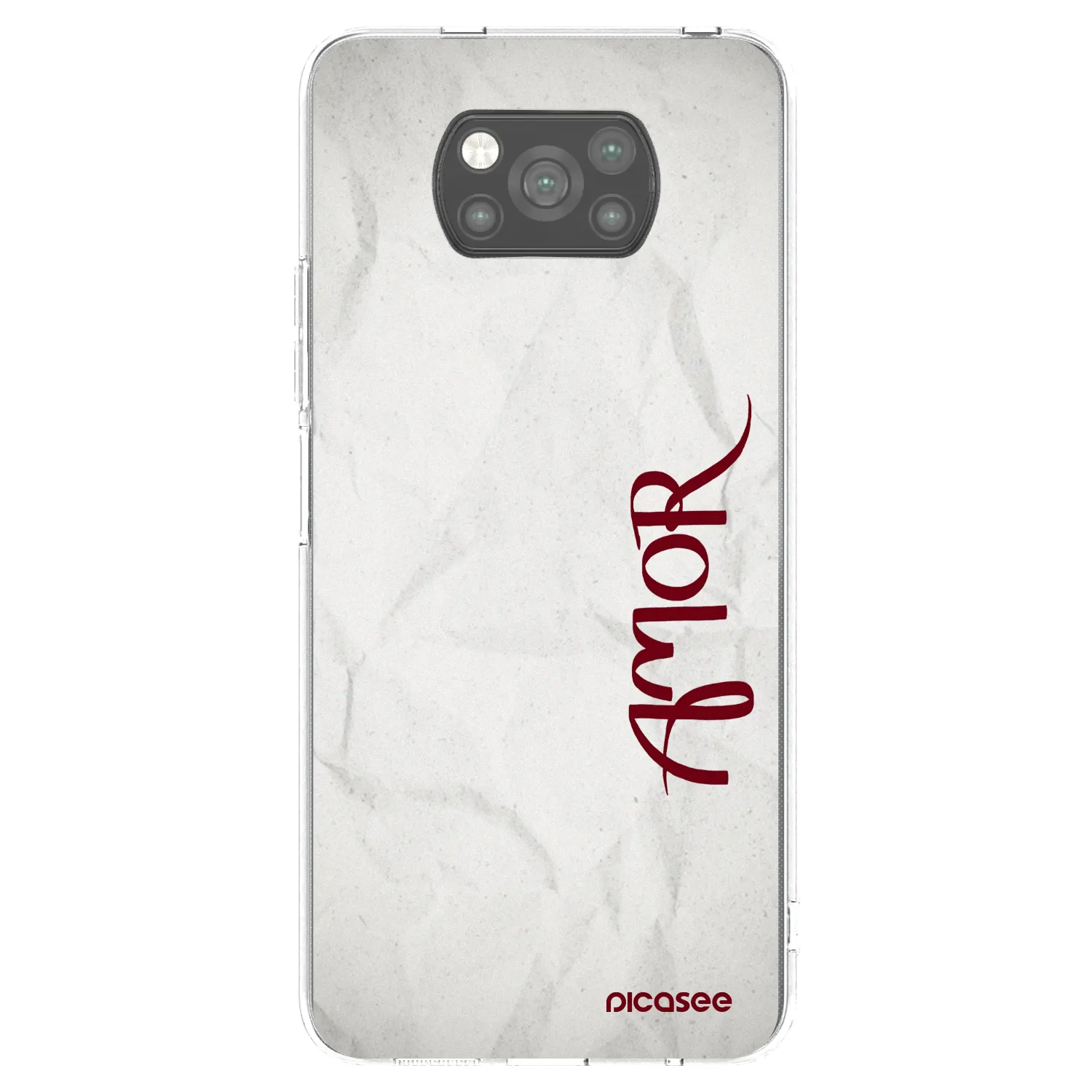 Picasee fekete szilikon tok az alábbi mobiltelefonokra Xiaomi Poco X3 Pro - Amor