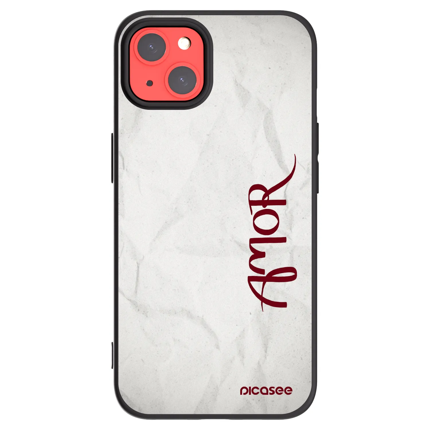 Picasee fekete szilikon tok az alábbi mobiltelefonokra Apple iPhone 13 - Amor