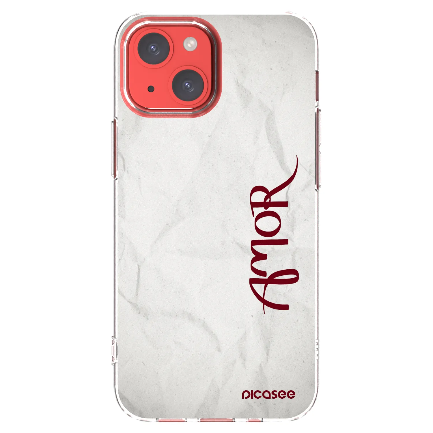 Picasee átlátszó szilikon tok az alábbi mobiltelefonokra Apple iPhone 13 mini - Amor