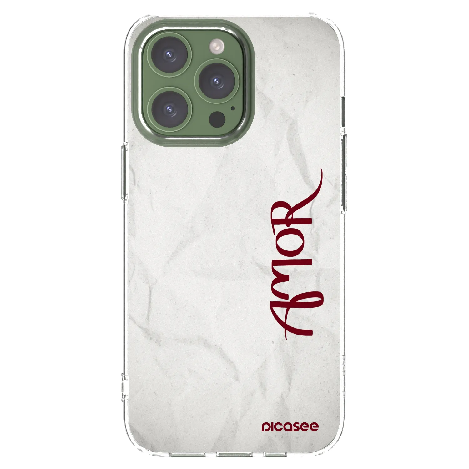 Picasee átlátszó szilikon tok az alábbi mobiltelefonokra Apple iPhone 13 Pro - Amor