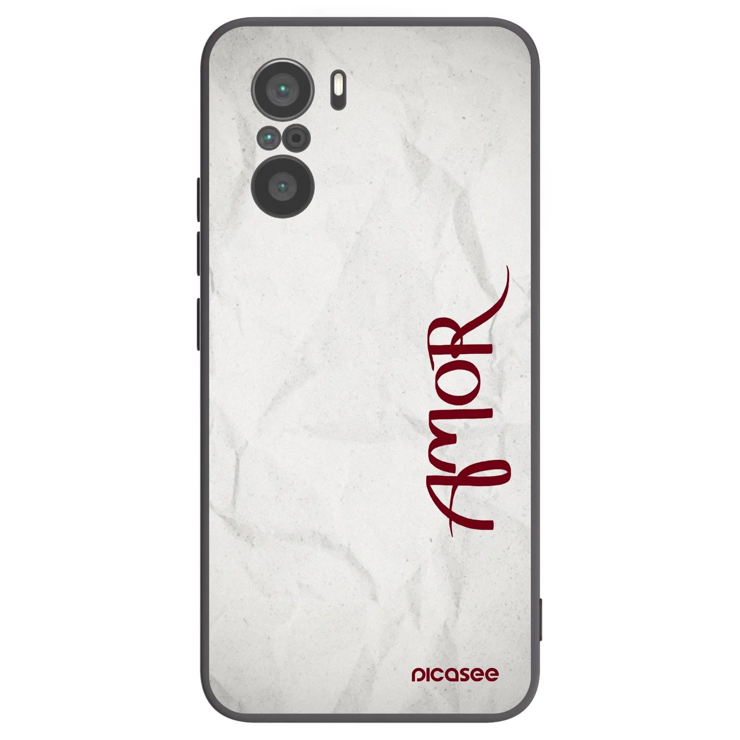 Picasee fekete szilikon tok az alábbi mobiltelefonokra Xiaomi Poco F3 - Amor