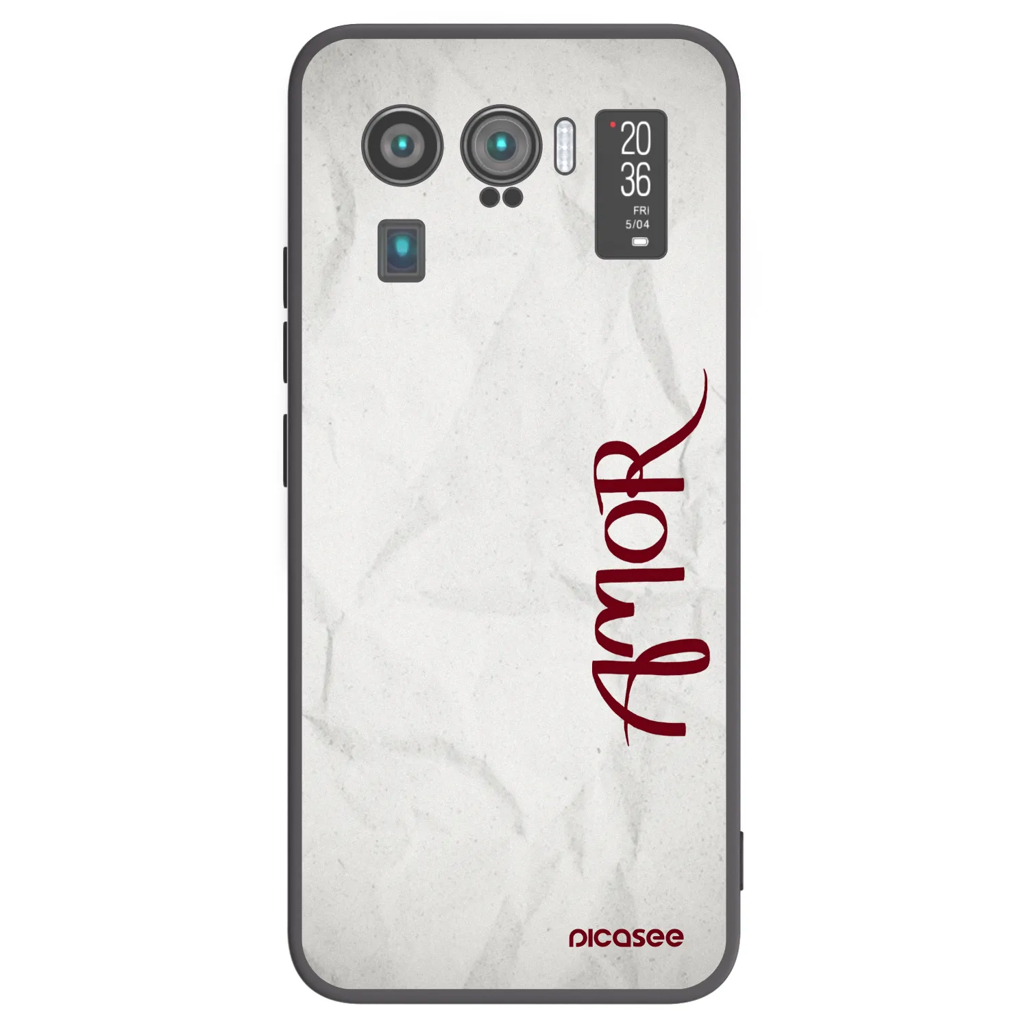 Picasee fekete szilikon tok az alábbi mobiltelefonokra Xiaomi Mi 11 Ultra - Amor