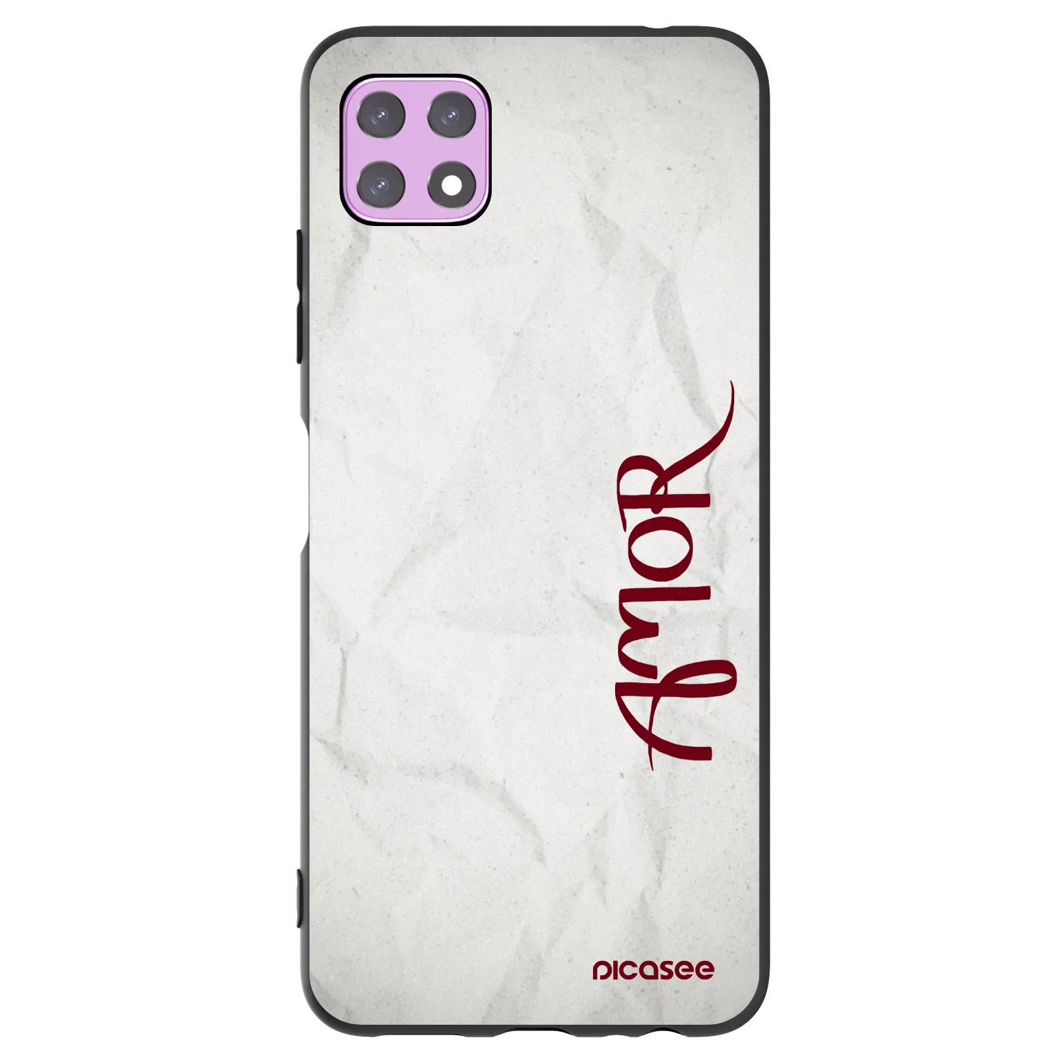 Picasee fekete szilikon tok az alábbi mobiltelefonokra Samsung Galaxy A22 A226B 5G - Amor