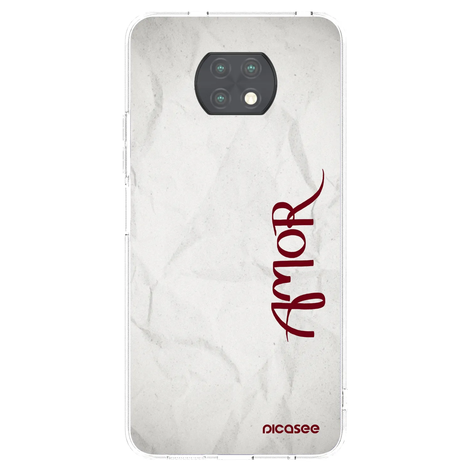 Picasee átlátszó szilikon tok az alábbi mobiltelefonokra Xiaomi Redmi Note 9T - Amor