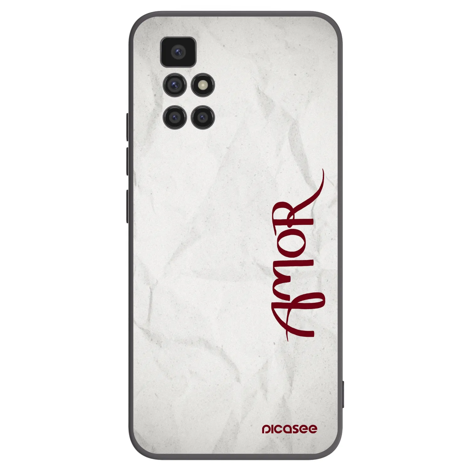 Picasee fekete szilikon tok az alábbi mobiltelefonokra Xiaomi Redmi 10 - Amor