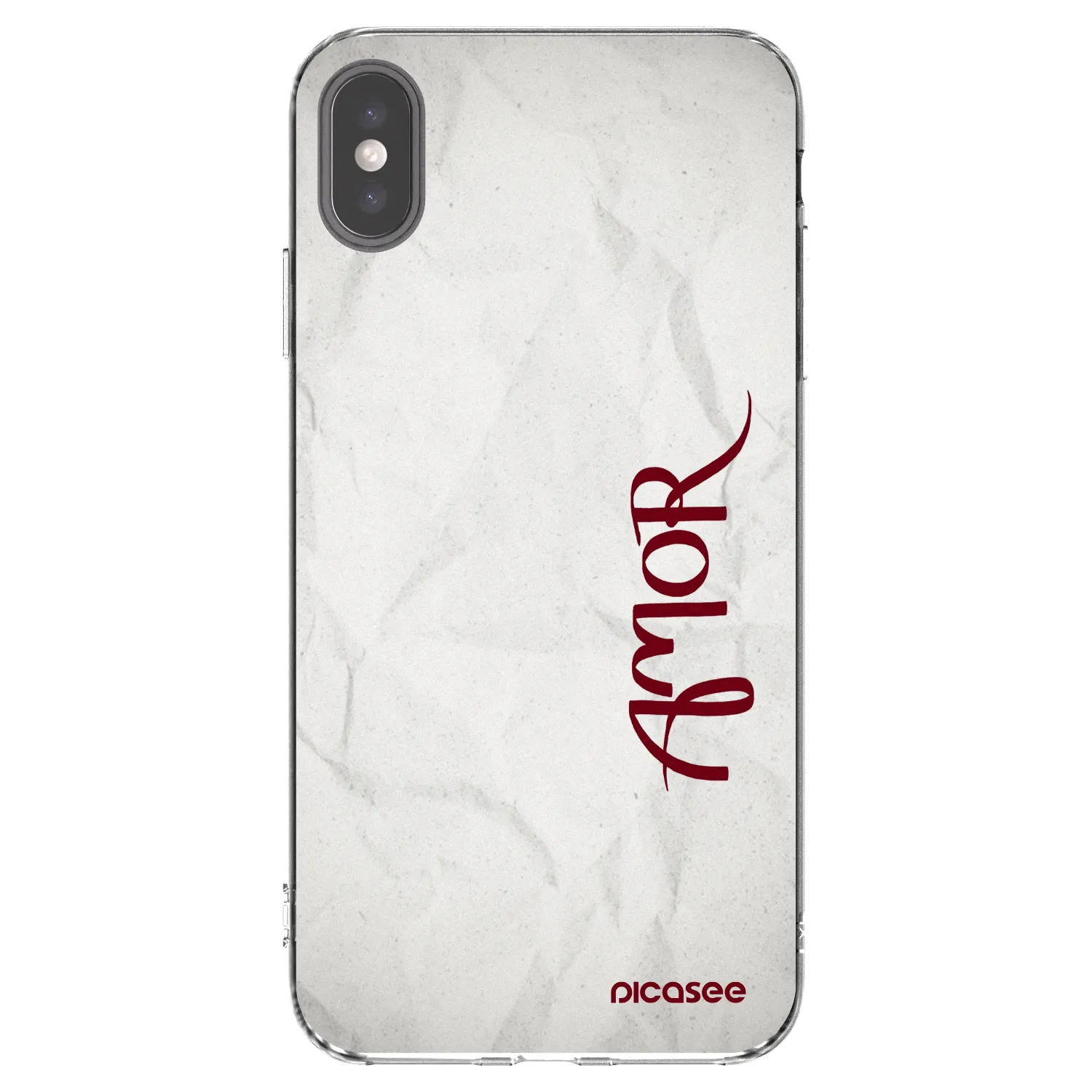 Picasee átlátszó szilikon tok az alábbi mobiltelefonokra Apple iPhone XS Max - Amor