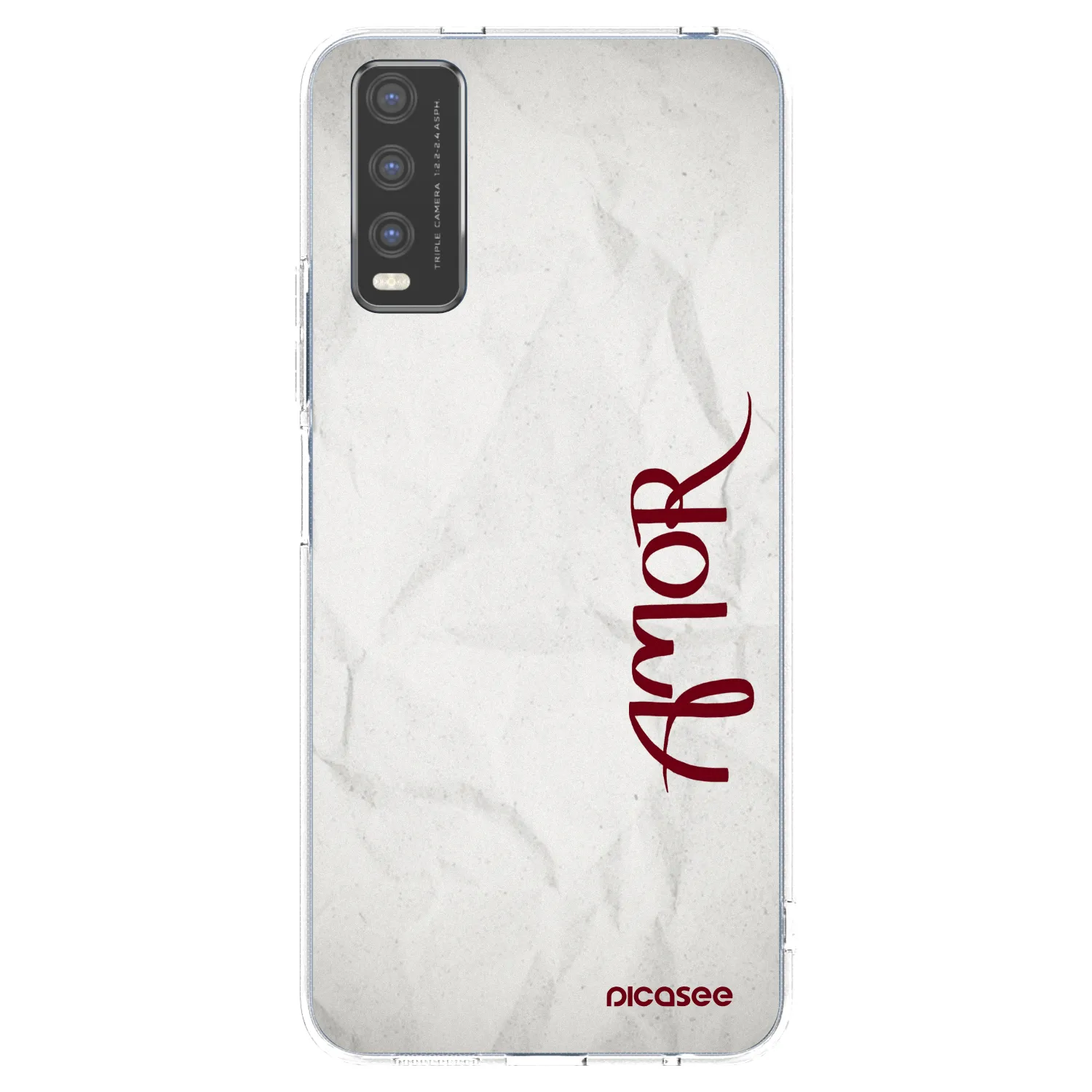 Picasee átlátszó szilikon tok az alábbi mobiltelefonokra Vivo Y20s - Amor