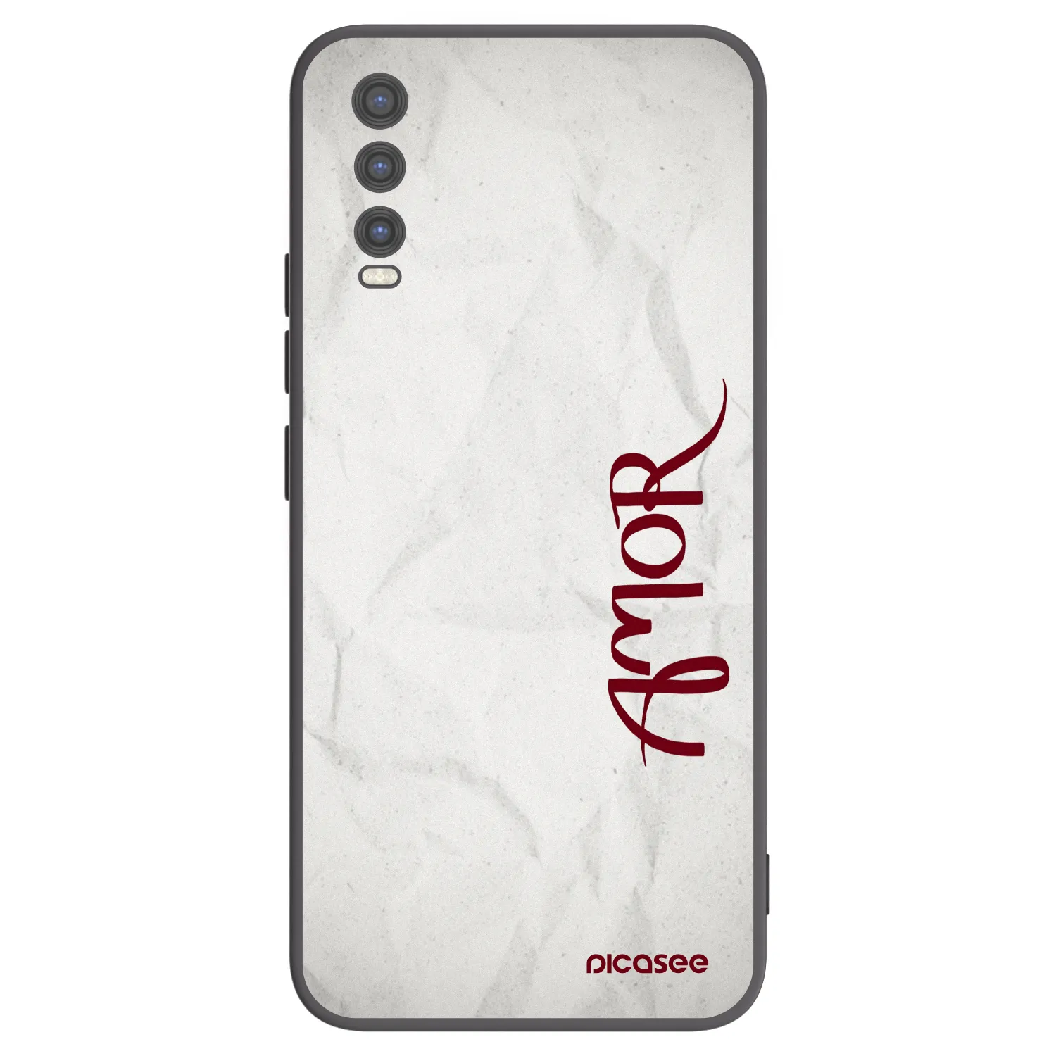 Picasee fekete szilikon tok az alábbi mobiltelefonokra Vivo Y20s - Amor