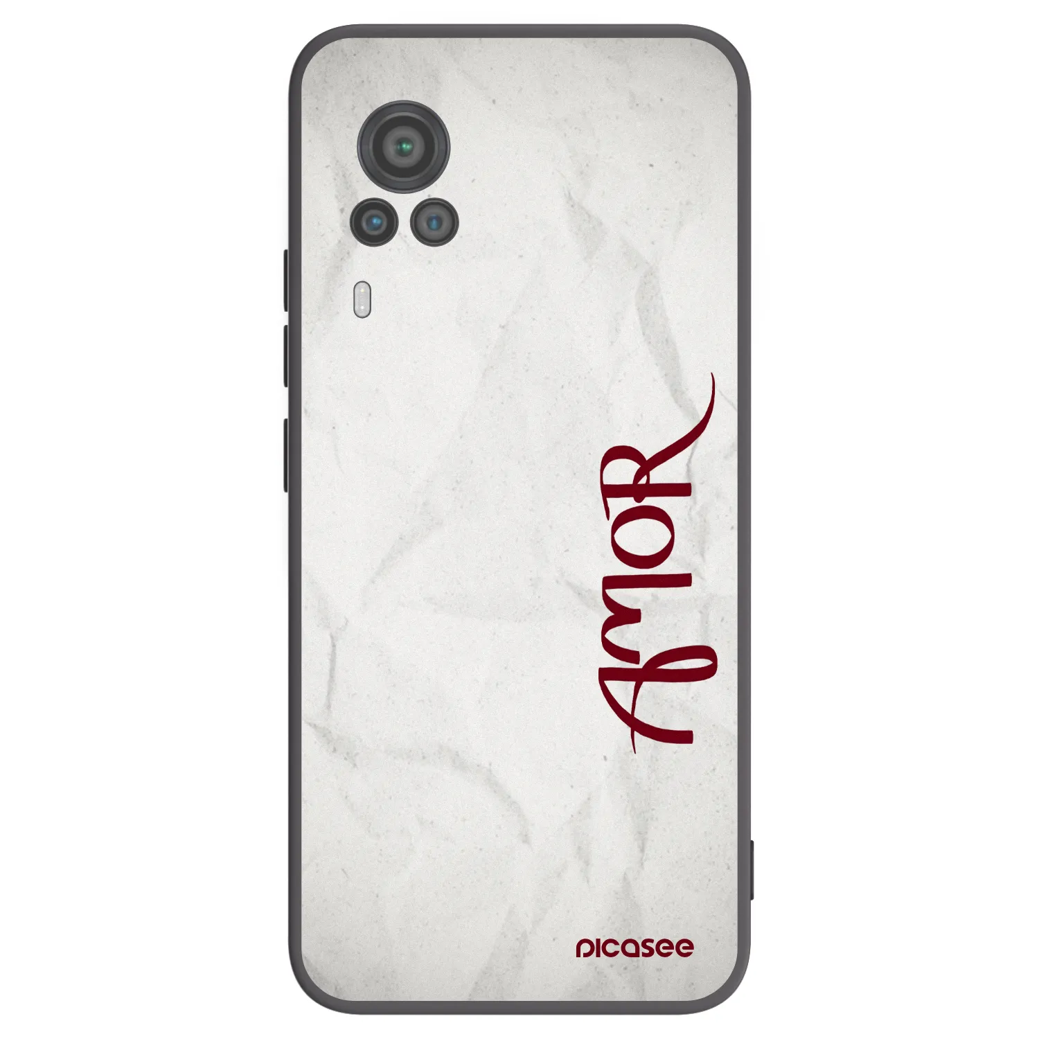Picasee fekete szilikon tok az alábbi mobiltelefonokra Vivo X60 Pro 5G - Amor