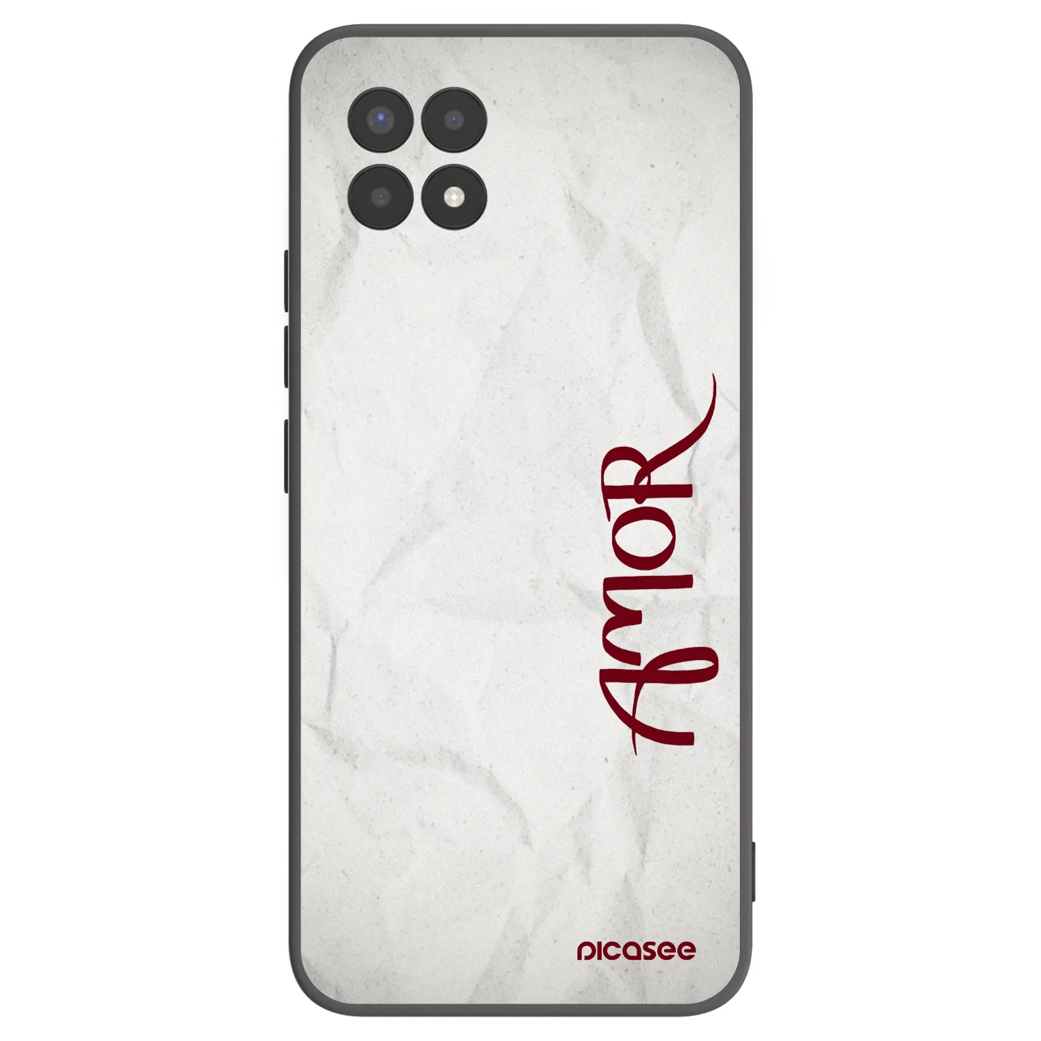 Picasee fekete szilikon tok az alábbi mobiltelefonokra Realme 8i - Amor