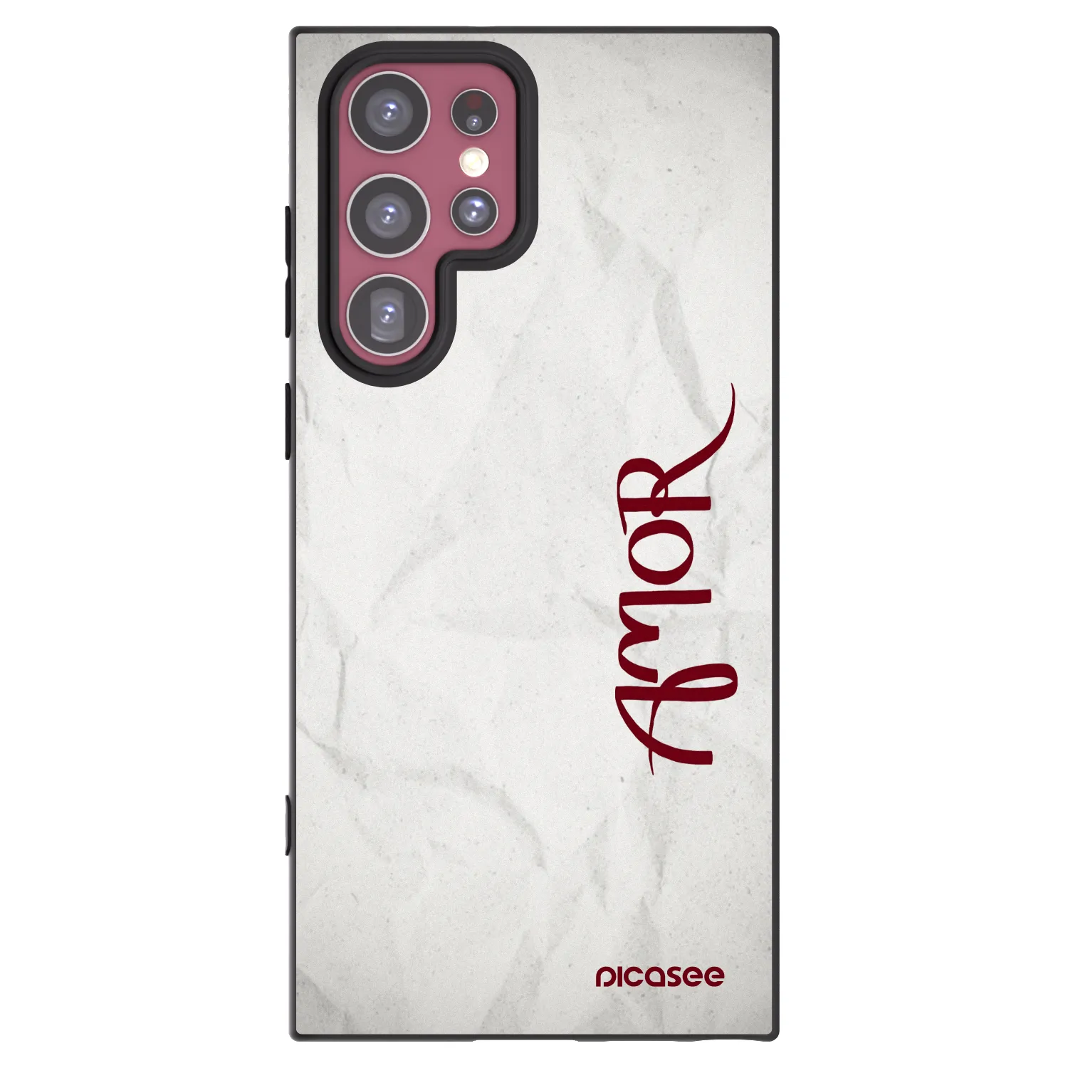 Picasee fekete szilikon tok az alábbi mobiltelefonokra Samsung Galaxy S22 Ultra 5G - Amor