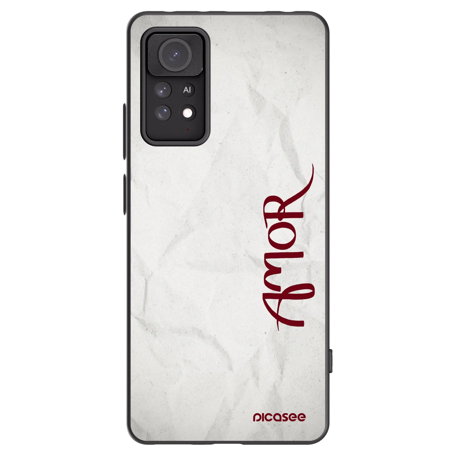 Picasee fekete szilikon tok az alábbi mobiltelefonokra Xiaomi Redmi Note 11 Pro - Amor