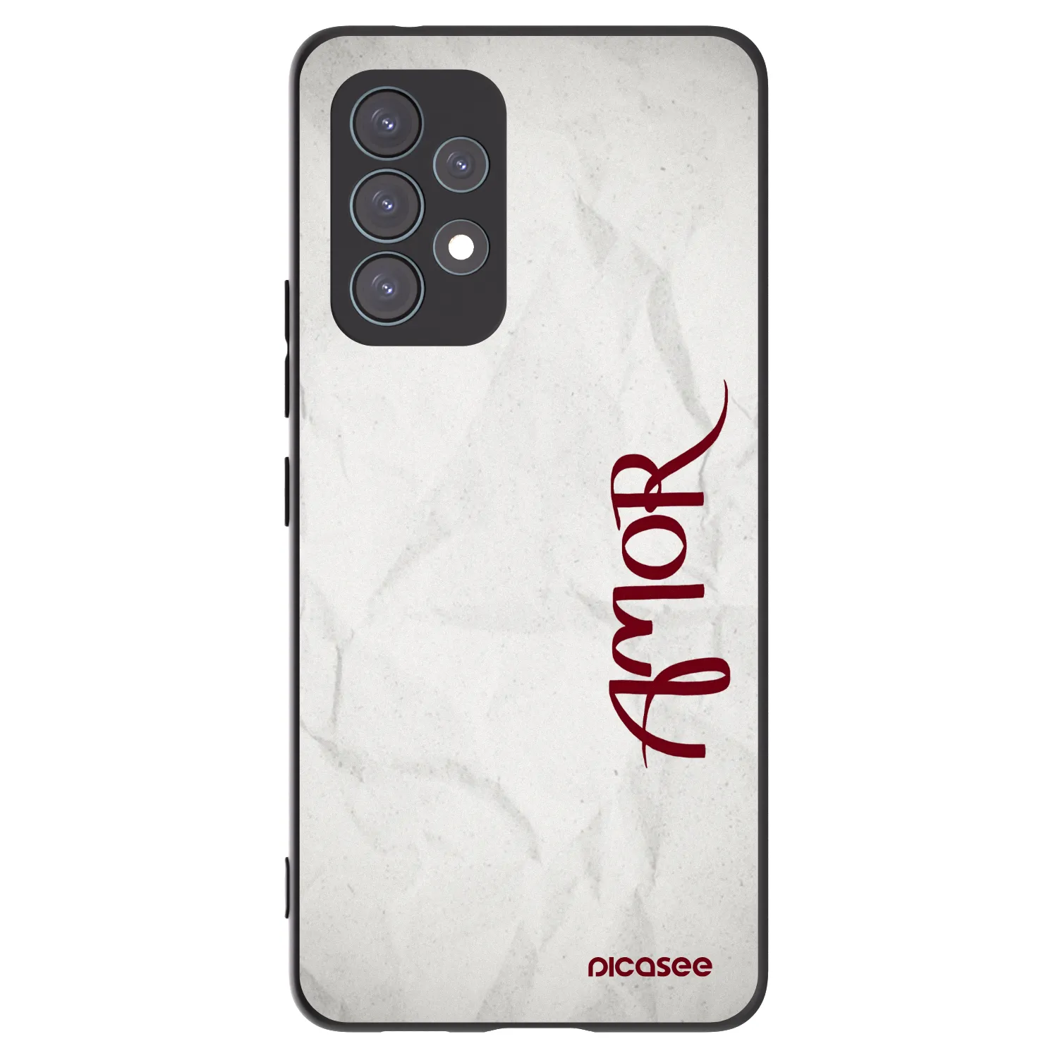 Picasee fekete szilikon tok az alábbi mobiltelefonokra Samsung Galaxy A53 5G A536 - Amor