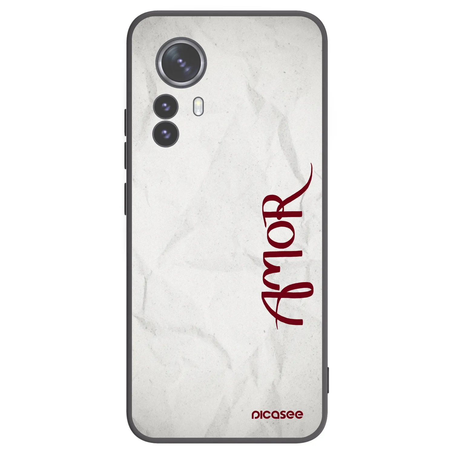 Picasee fekete szilikon tok az alábbi mobiltelefonokra Xiaomi 12 Pro - Amor