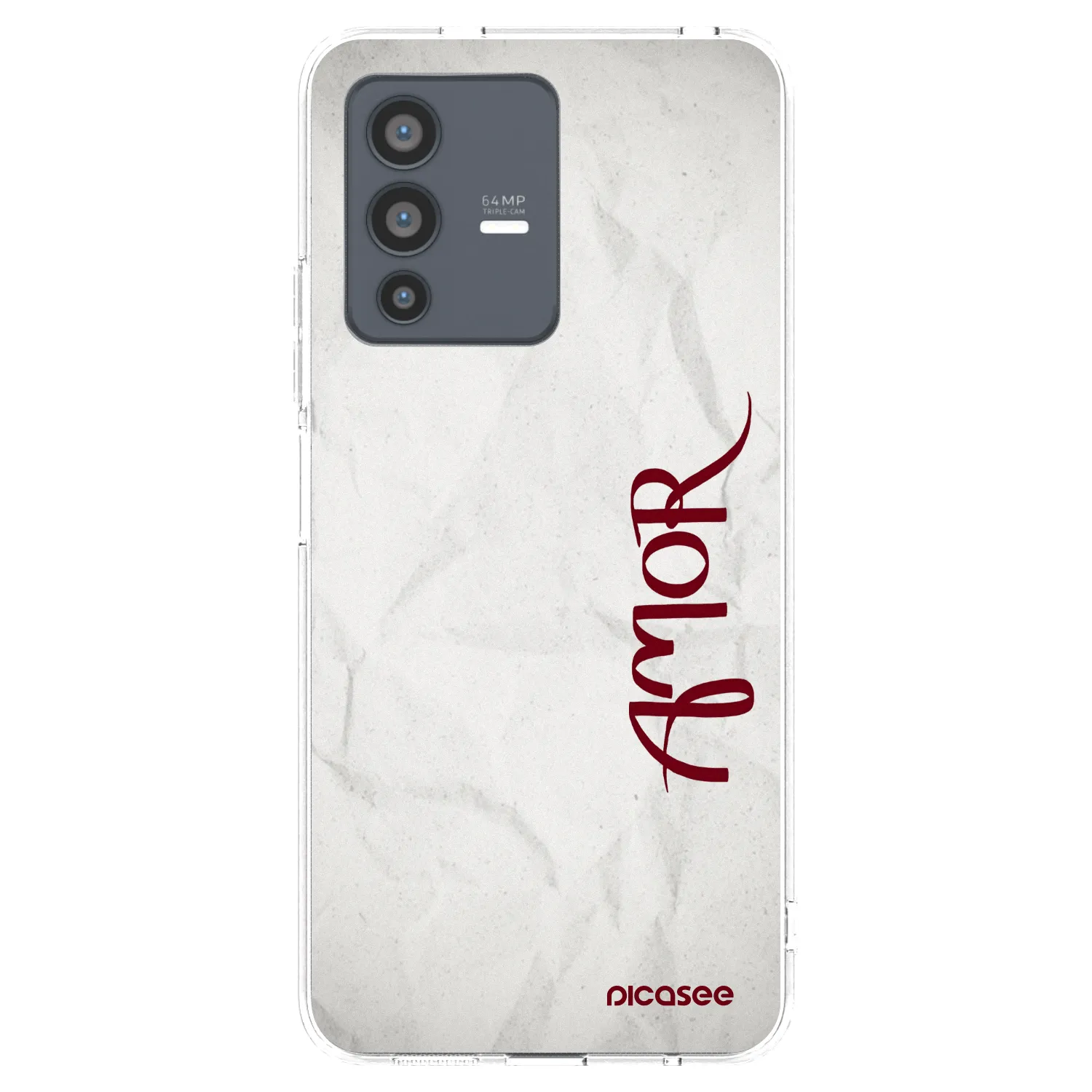 Picasee átlátszó szilikon tok az alábbi mobiltelefonokra Vivo V23 5G - Amor