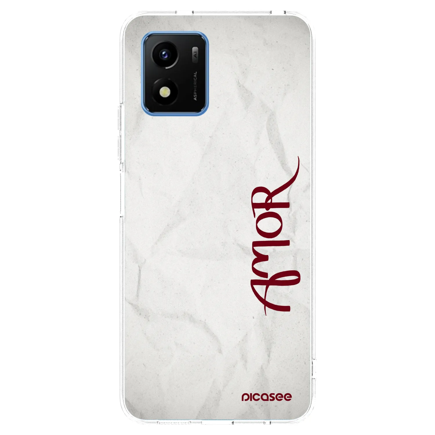 Picasee átlátszó szilikon tok az alábbi mobiltelefonokra Vivo Y01 - Amor