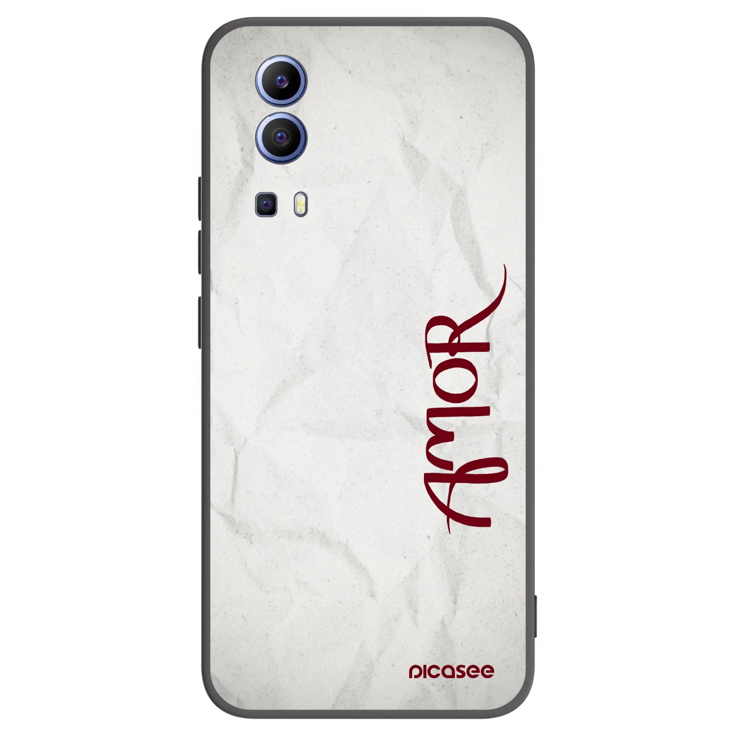 Picasee fekete szilikon tok az alábbi mobiltelefonokra Vivo Y52 5G - Amor