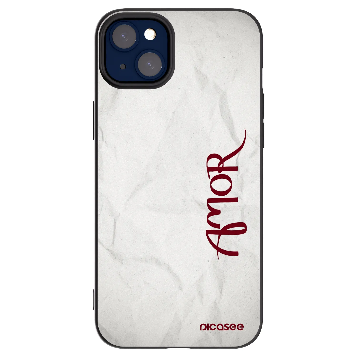 Picasee fekete szilikon tok az alábbi mobiltelefonokra Apple iPhone 14 Plus - Amor