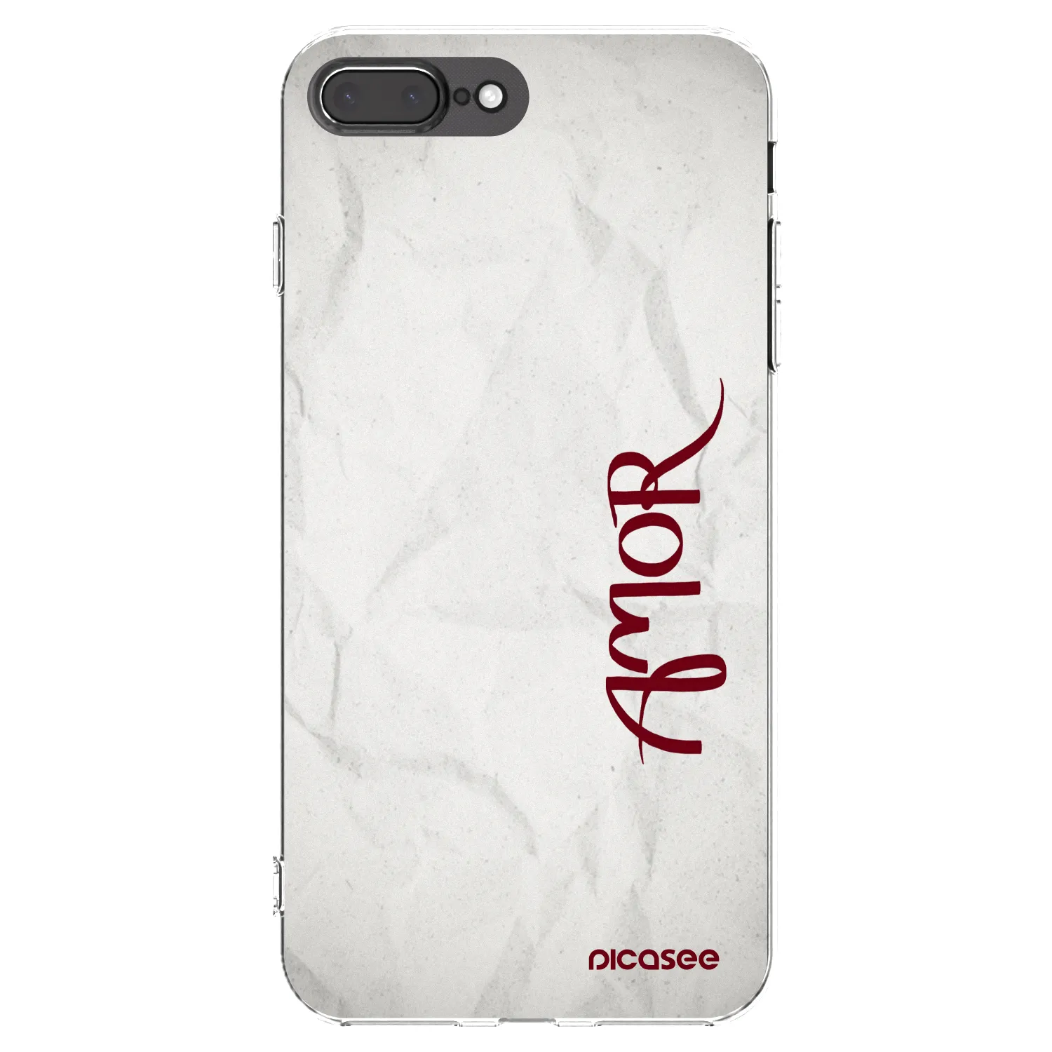Picasee átlátszó szilikon tok az alábbi mobiltelefonokra Apple iPhone 8 Plus - Amor