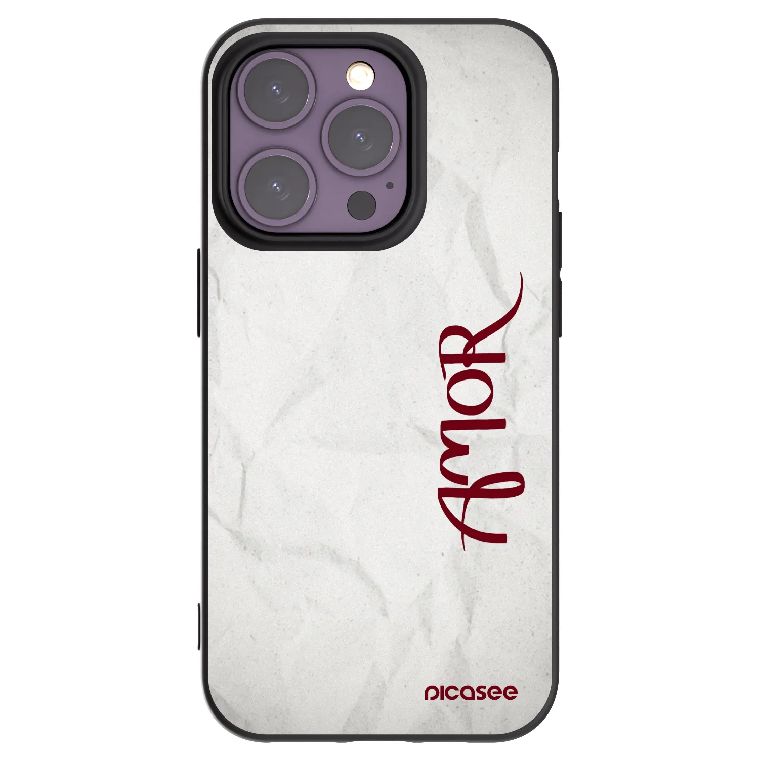 Picasee fekete szilikon tok az alábbi mobiltelefonokra Apple iPhone 14 Pro - Amor