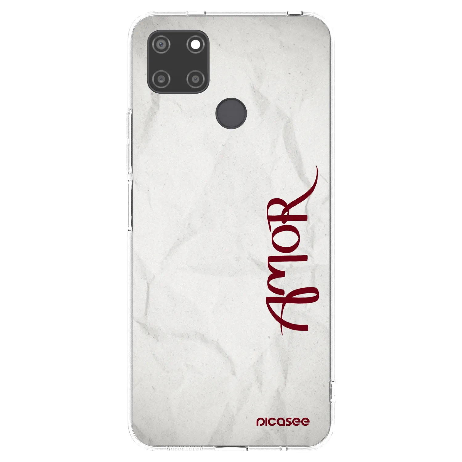 Picasee átlátszó szilikon tok az alábbi mobiltelefonokra Realme C21Y - Amor