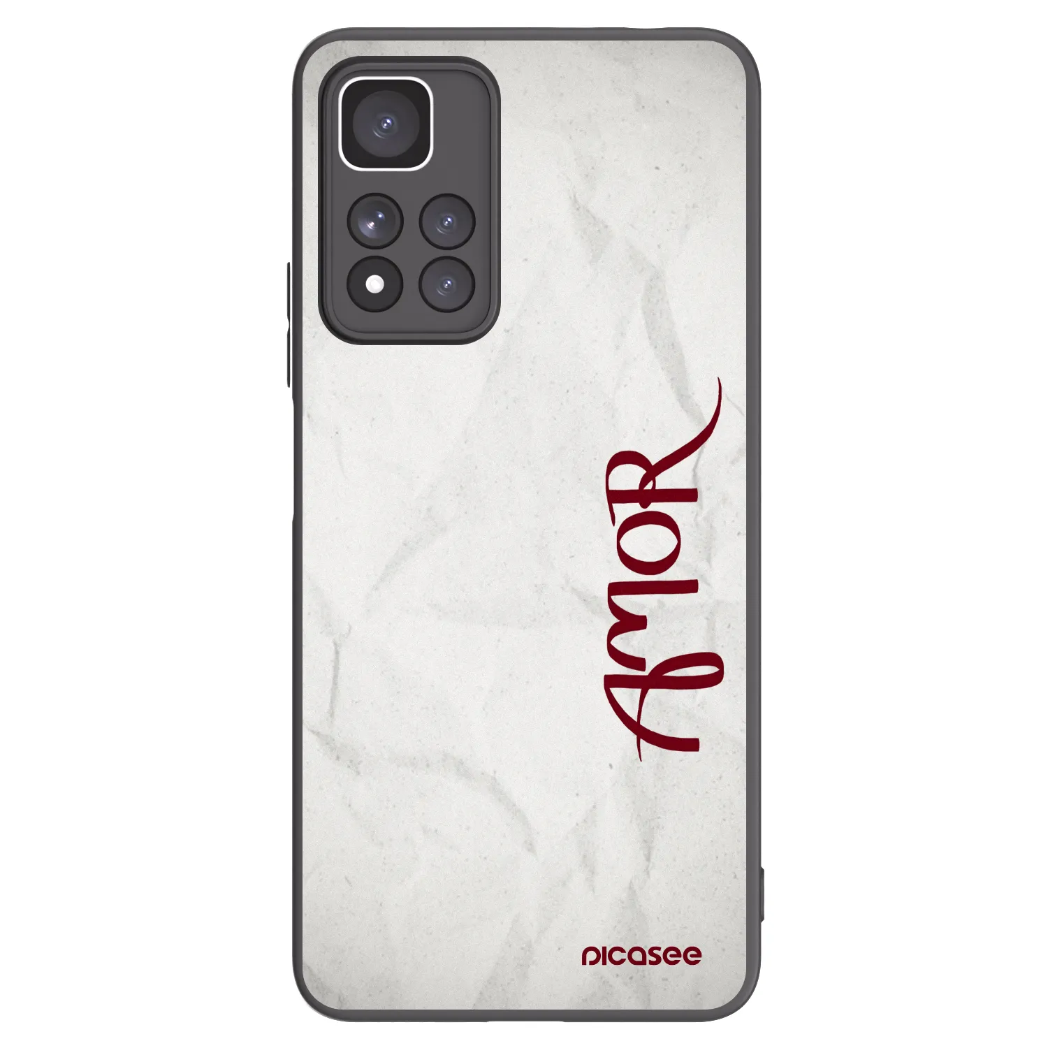 Picasee fekete szilikon tok az alábbi mobiltelefonokra Xiaomi Redmi Note 11 Pro+ 5G - Amor