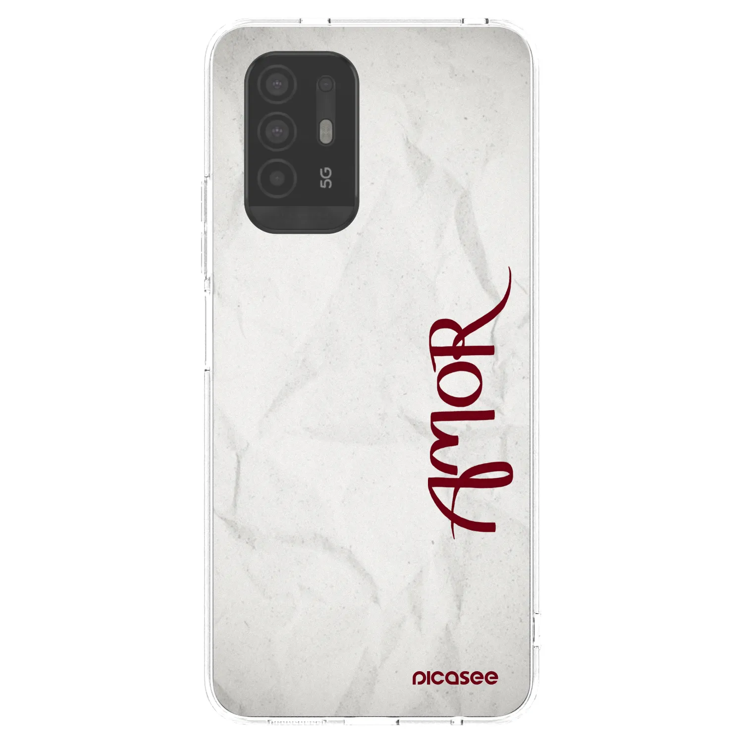 Picasee átlátszó szilikon tok az alábbi mobiltelefonokra OPPO A94 5G - Amor