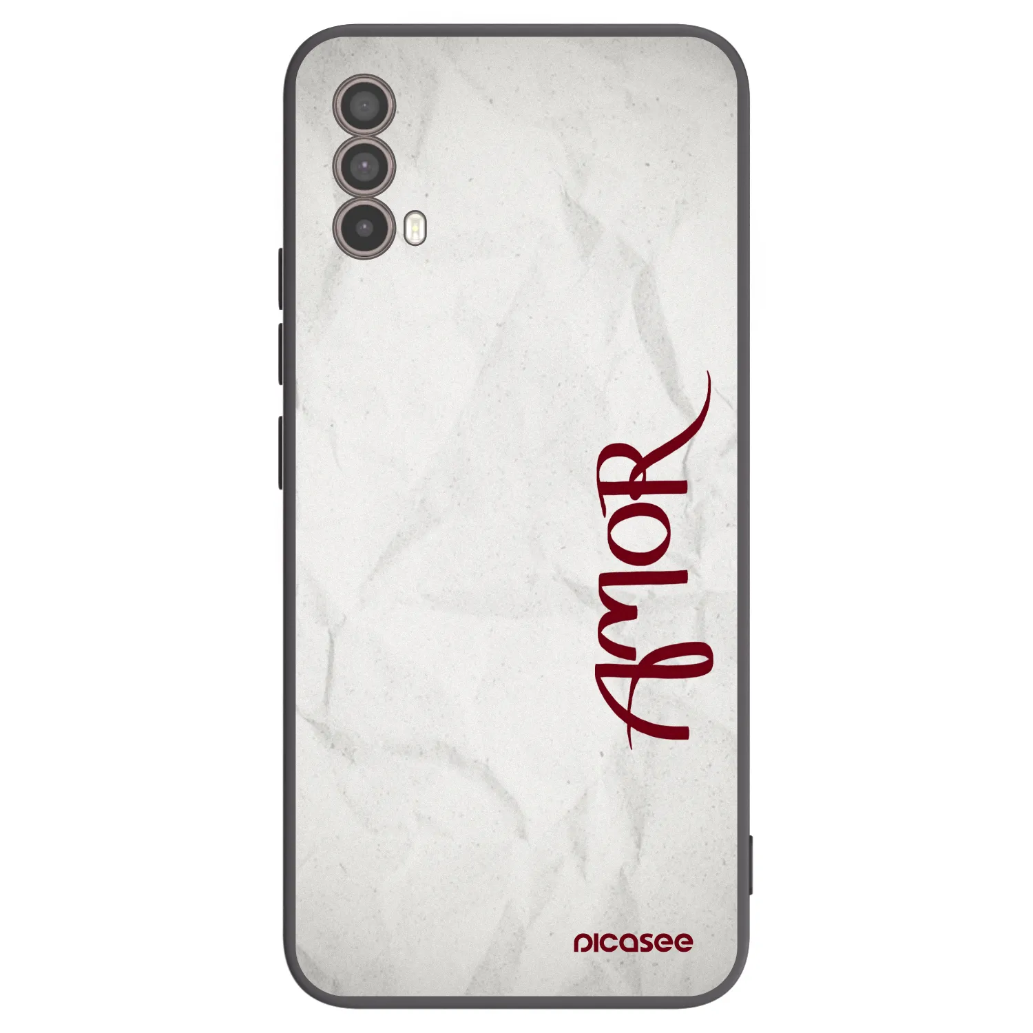 Picasee fekete szilikon tok az alábbi mobiltelefonokra Motorola Moto E40 - Amor