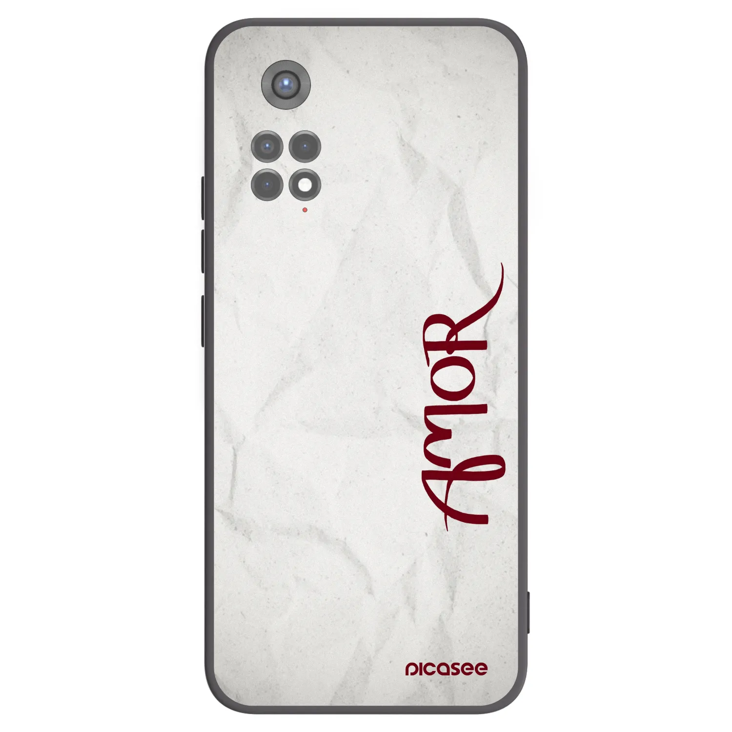 Picasee fekete szilikon tok az alábbi mobiltelefonokra Xiaomi Redmi Note 11S 5G - Amor