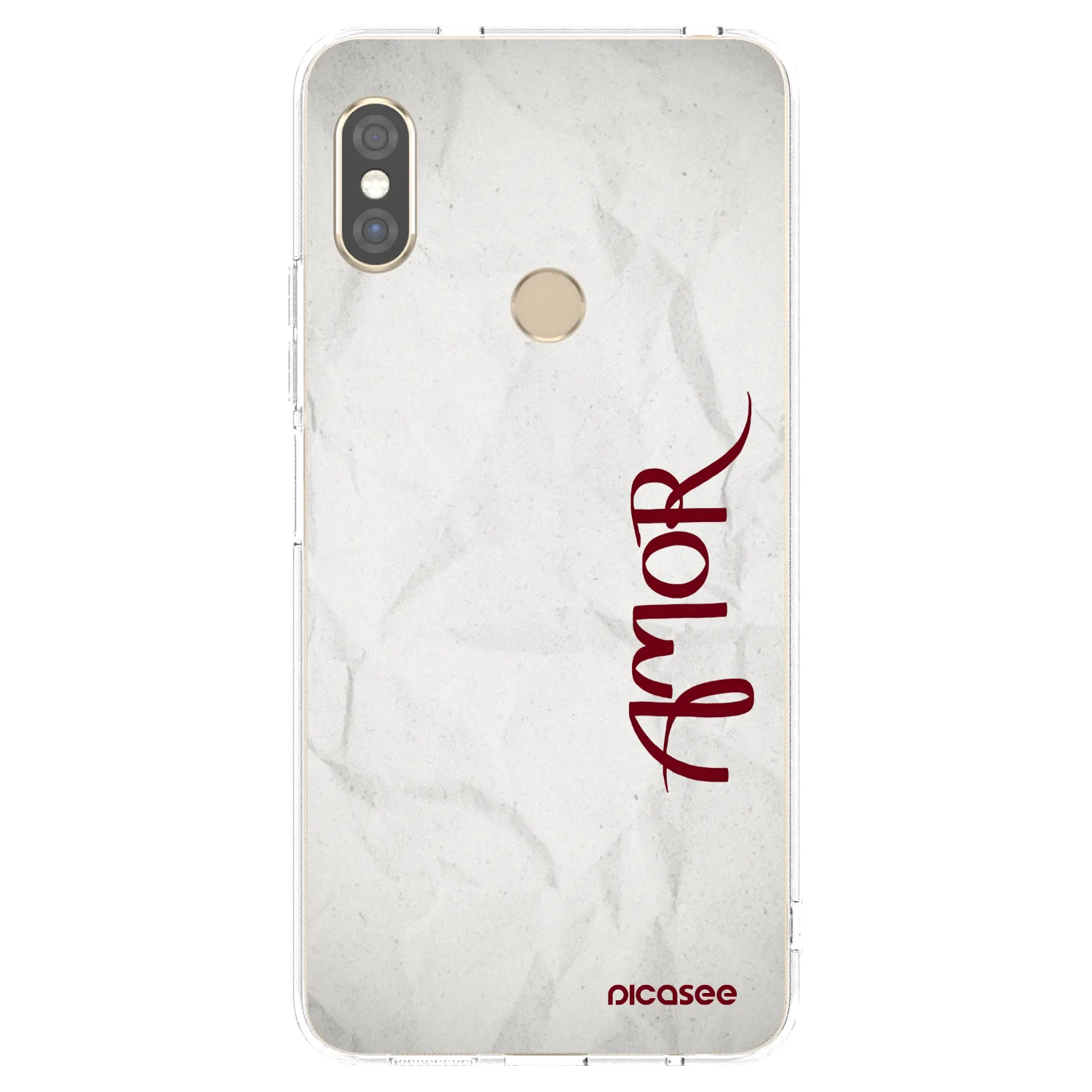 Picasee átlátszó szilikon tok az alábbi mobiltelefonokra Xiaomi Redmi Note 5 Global - Amor