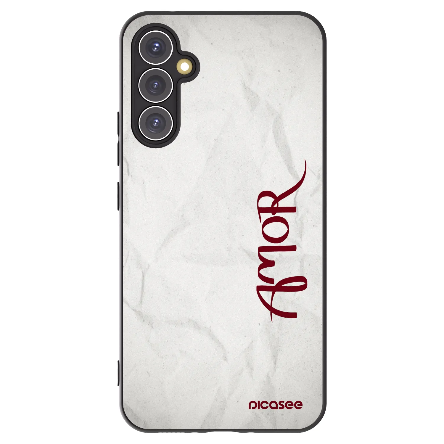 Picasee fekete szilikon tok az alábbi mobiltelefonokra Samsung Galaxy A34 5G A346B - Amor