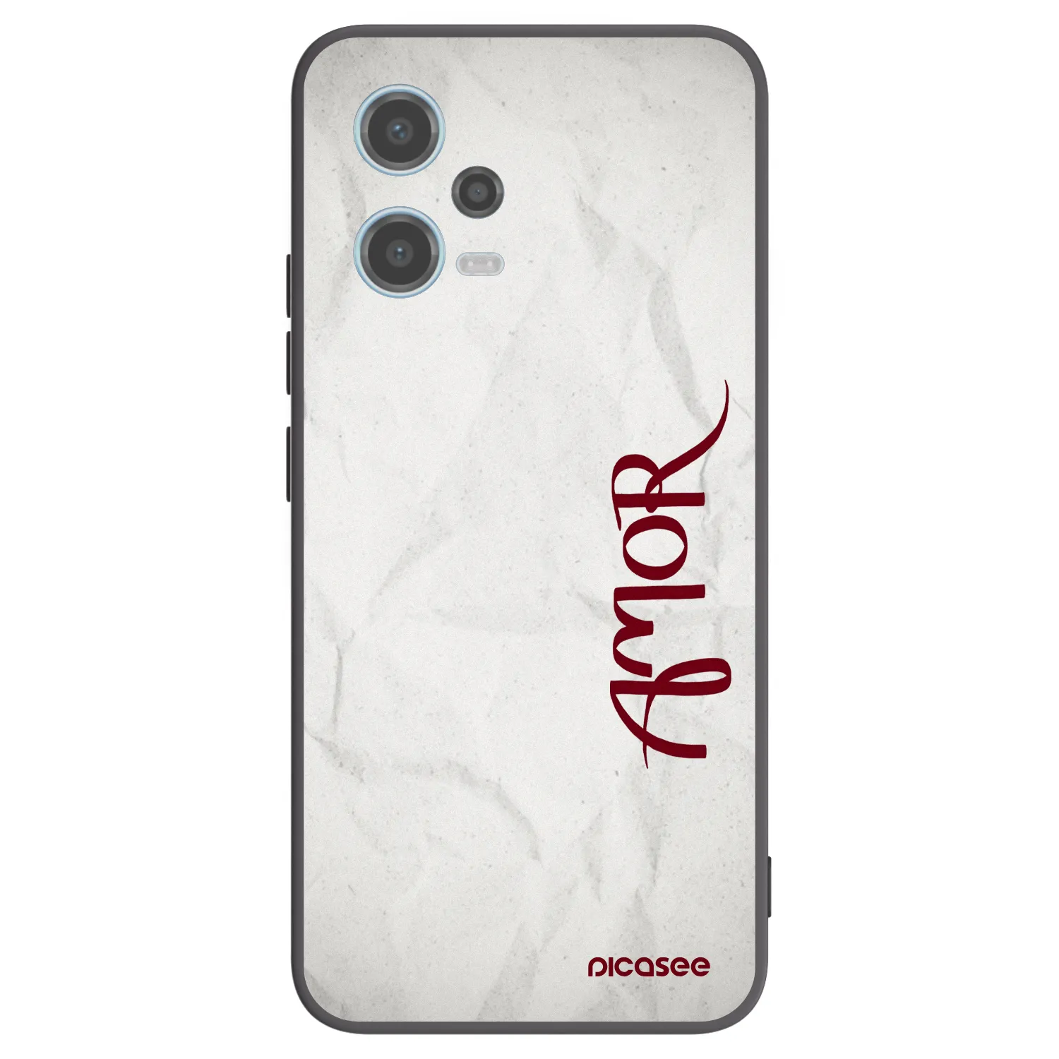 Picasee fekete szilikon tok az alábbi mobiltelefonokra Xiaomi Redmi Note 12 5G - Amor