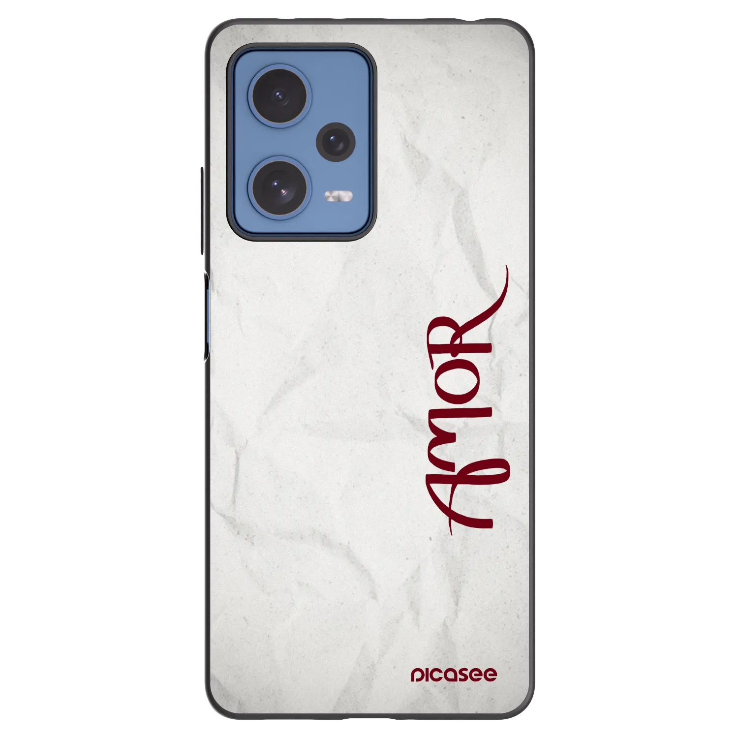 Picasee fekete szilikon tok az alábbi mobiltelefonokra Xiaomi Redmi Note 12 Pro 5G - Amor