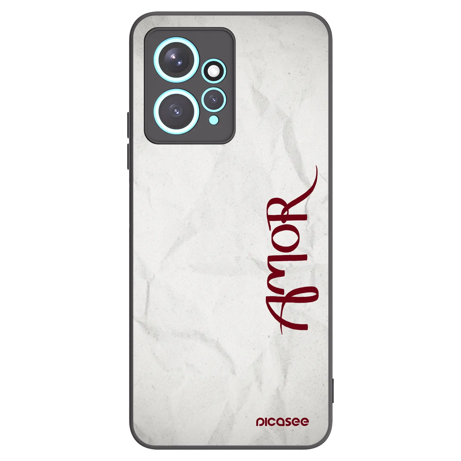 Picasee fekete szilikon tok az alábbi mobiltelefonokra Xiaomi Redmi Note 12 4G - Amor