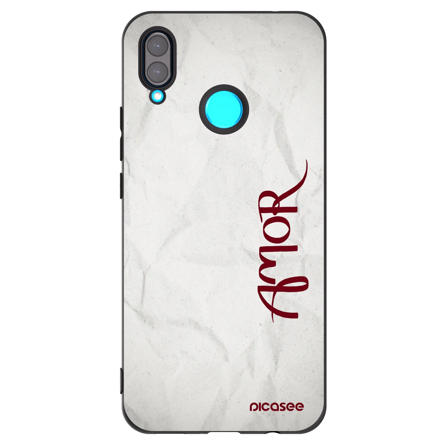 Picasee fekete szilikon tok az alábbi mobiltelefonokra Huawei Nova 3 - Amor
