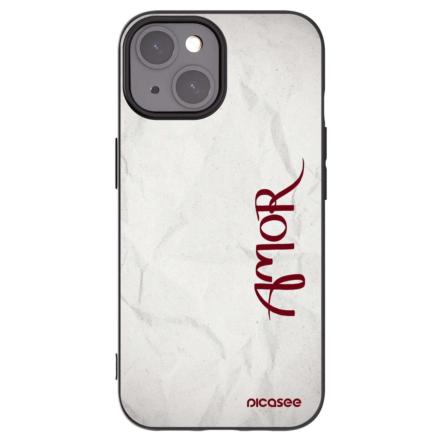 Picasee fekete szilikon tok az alábbi mobiltelefonokra Apple iPhone 15 - Amor