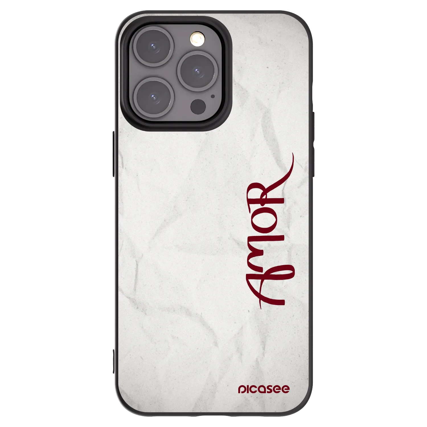Picasee fekete szilikon tok az alábbi mobiltelefonokra Apple iPhone 15 Pro Max - Amor