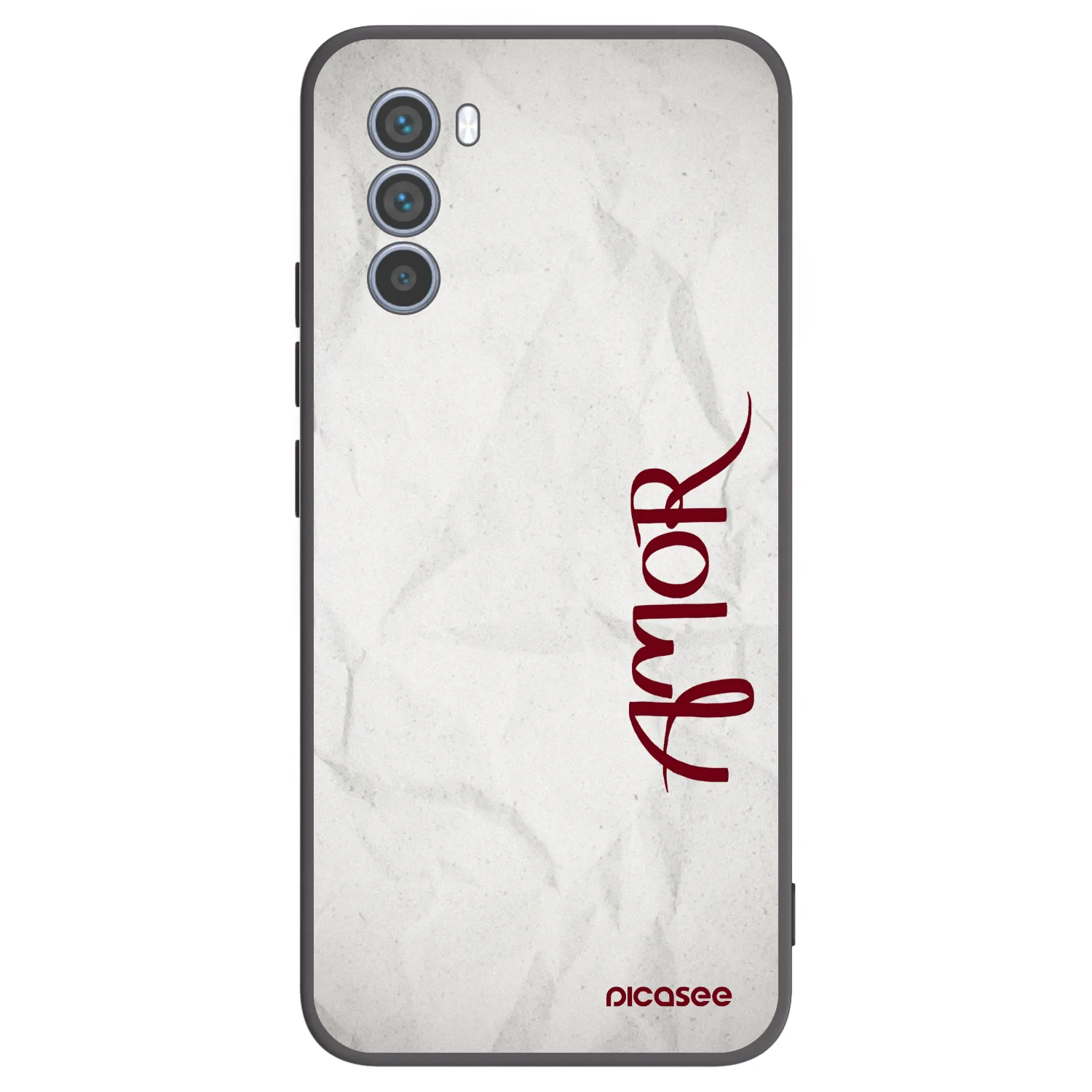 Picasee fekete szilikon tok az alábbi mobiltelefonokra Motorola Moto G62 - Amor