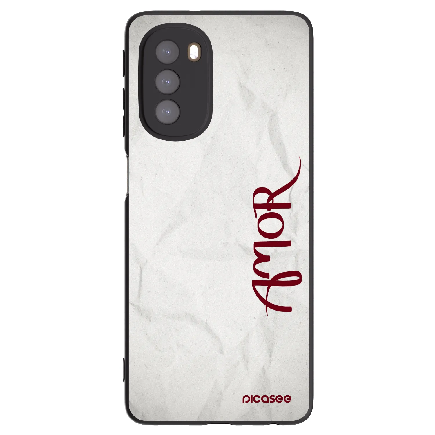 Picasee fekete szilikon tok az alábbi mobiltelefonokra Motorola Moto G51 - Amor