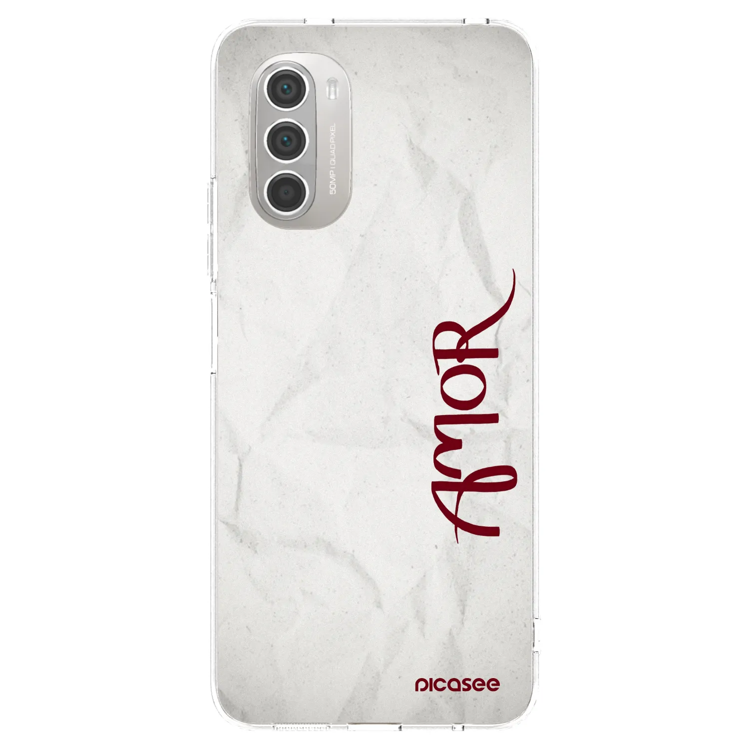 Picasee átlátszó szilikon tok az alábbi mobiltelefonokra Motorola Moto G51 - Amor
